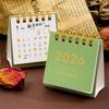 2026 Pferdejahr Mini Schreibtischkalender Einfacher Tragbarer Spiral-Monatskalender Planer Büro- und Heimdeko