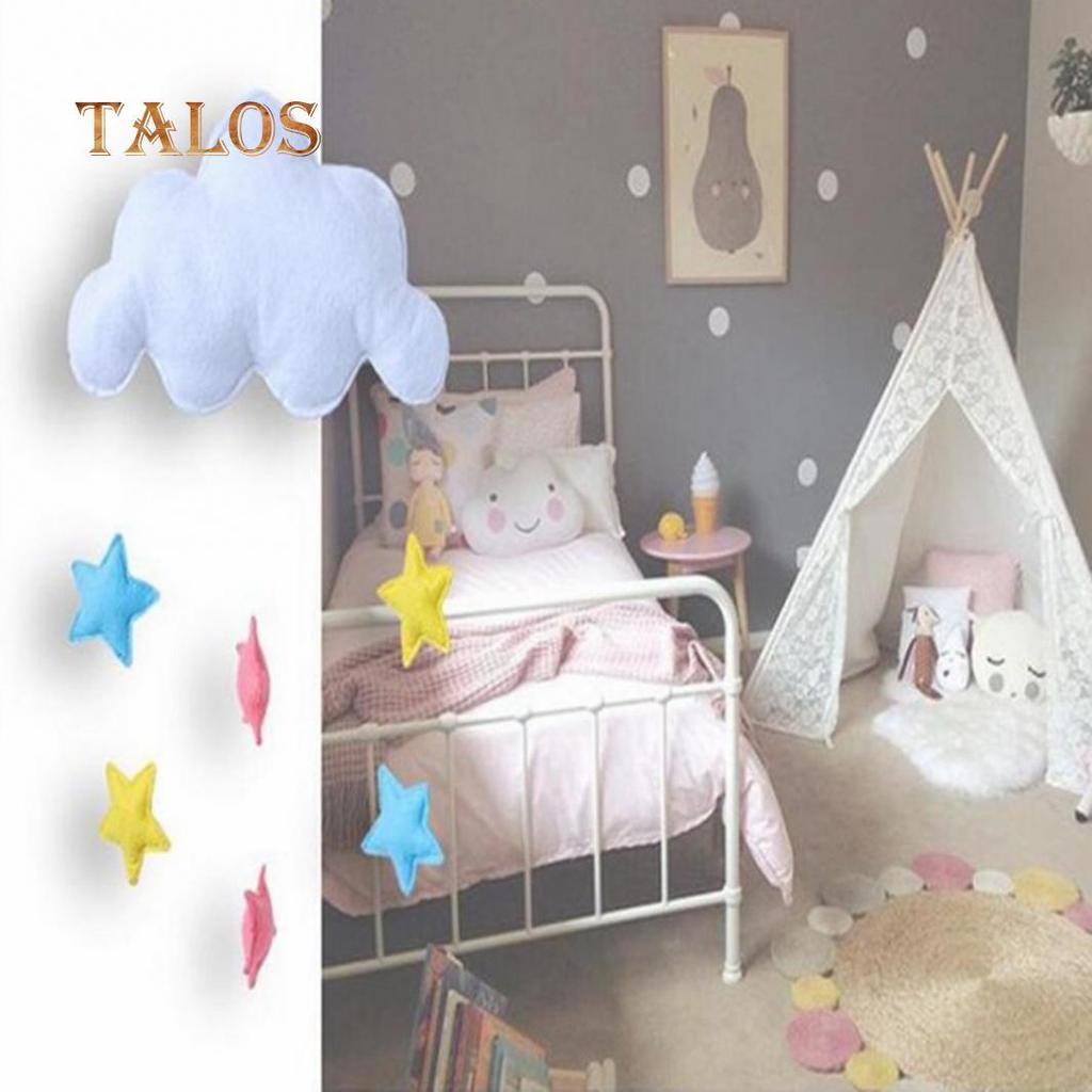 Cute Nordic Cloud Stars Hearts Baby Cloth Wall Hanging Decor Gift Photo Props Decoration