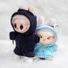 Für 17cm Labubu Puppenkleidung Modekleidung Hoodies Puppenkleidung Farblich passende Hoodies Puppenzubehör Niedliche Dekoration Kleine Kleidung