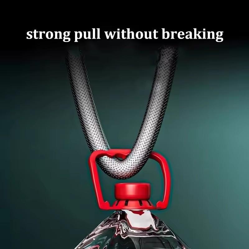 New 1.5/2M Nylon Rope Braided Shower Pipe 4 Points Universal Water Pipe Hot And Cold Shower Head Explosion-proof Connecting Pipe