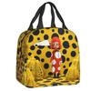 Custom Yayoi Kusama Polka Lunch Bag Men Women Cooler Warm Insulated Lunch Box for Kids School