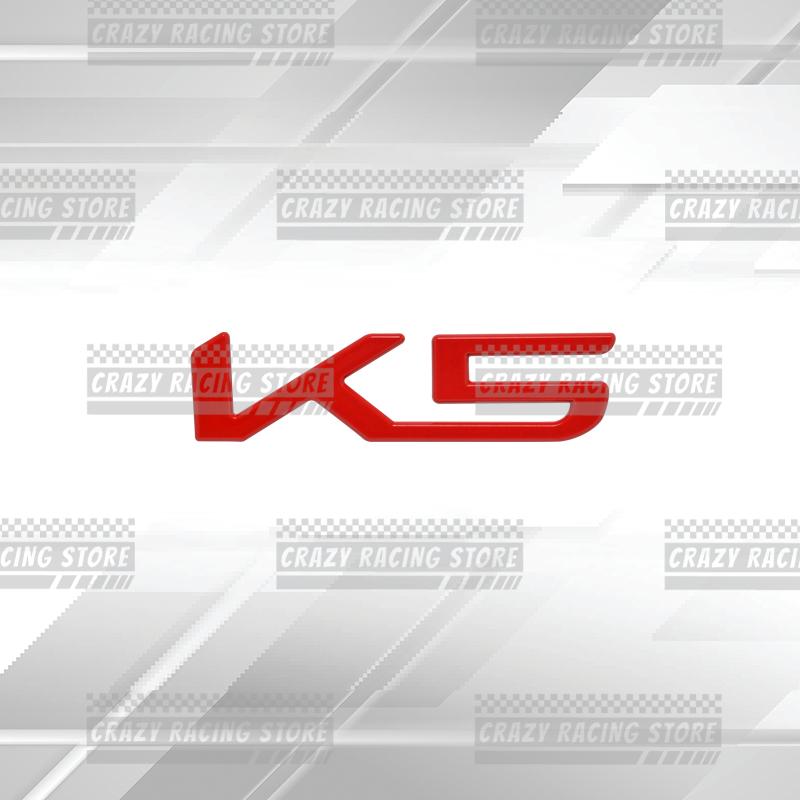 1Pc Car Badges For K8 K5 K3 Sportage Forte Cerato RIO Rear Trunk Emblem Metal 3D Stickers Body Decals Lettering Decor Styling