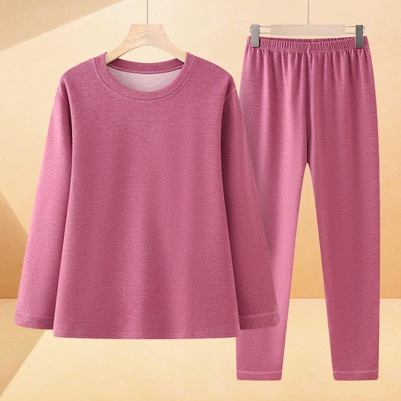 Women's Solid Color Casual Long Sleeve Top & Pants Set