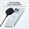 Hagibis Magnetic Cell Phone Cooler Universal Cooling Fan Mobile Phone Radiator for iPhone 17 Pro Black Shark Gaming Live Stream