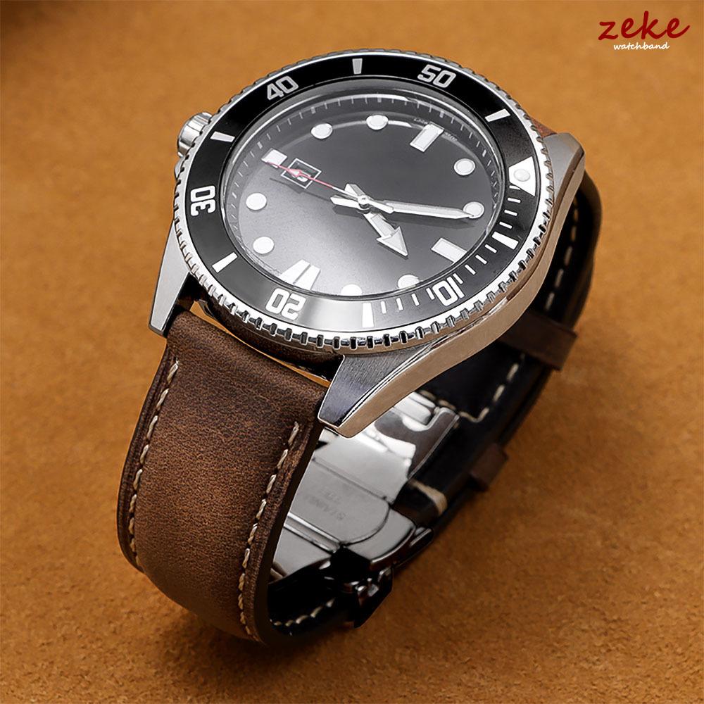 Cowhide Leather Watch Strap Butterfly Clasp Quick Release Bracelet 14/16mm 18mm 20mm 22mm 24mm for Samsung Galaxy Watch 7/6/5/4