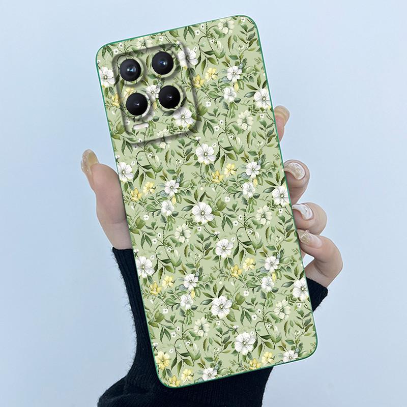 For Realme 8 Pro / Realme 8 4G 5G Phone Case Simplicity Flower Liquid Silicone Cover Realme8 8Pro RMX3085 RMX3081 RMX3241 Fundas