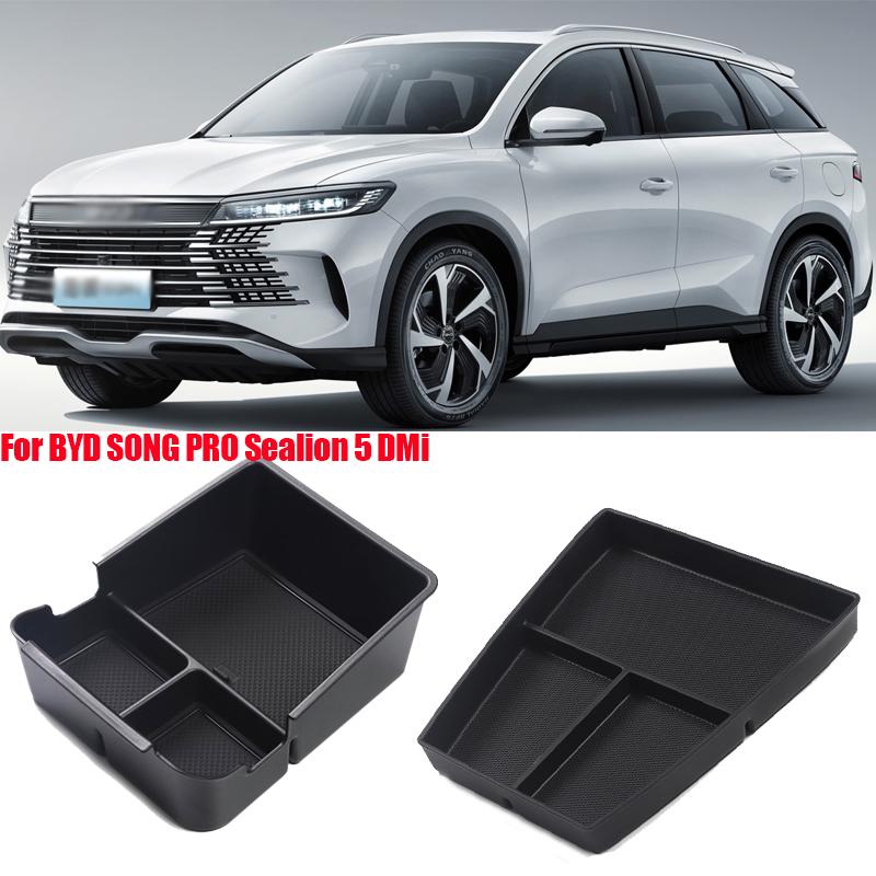 Für Byd Song Pro Sealion 5 Dmi Armlehnen-Aufbewahrungsbox Mittelkonsolen-Organizer-Schale Auto-Innenzubehör
