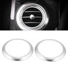 2Pcs Car Side Air Conditioning Vent Ring Frame Cover Trim for Mercedes Benz E Class W213 16 18