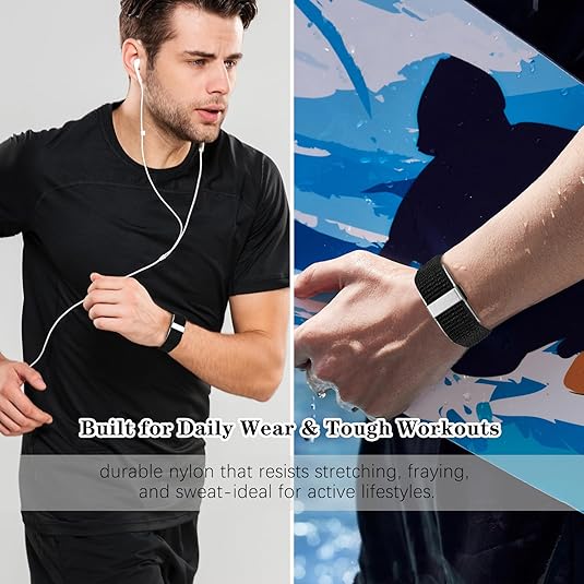 Nylon Loop Compatible with Hume Band Replacement Breathable Soft Wristband for Hume Health Band Men Women Fitness Tracker Strap