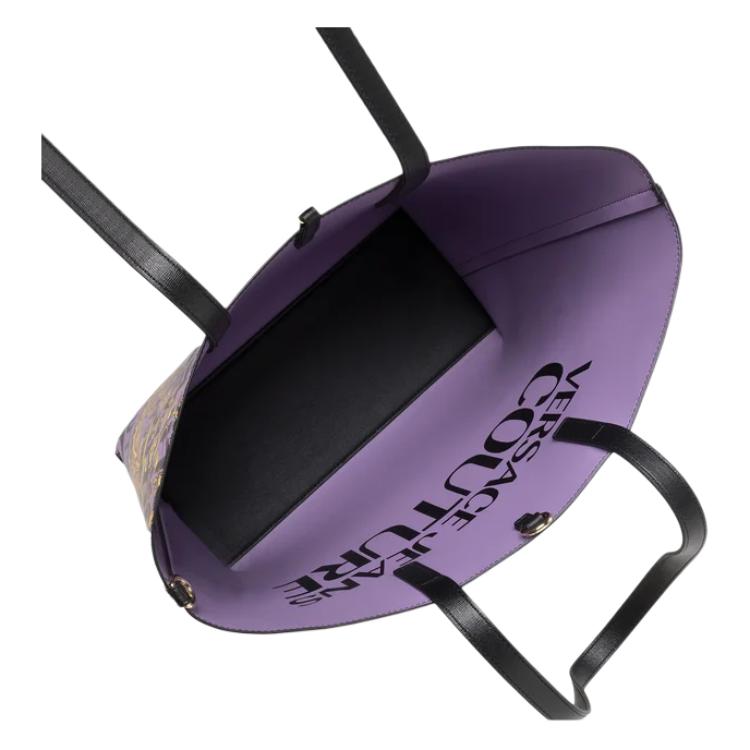 Versace Jeans Couture Fashion Polyester Tote Bag Women Tote Bags Purple 73VA4BZ1-ZS495-PF4