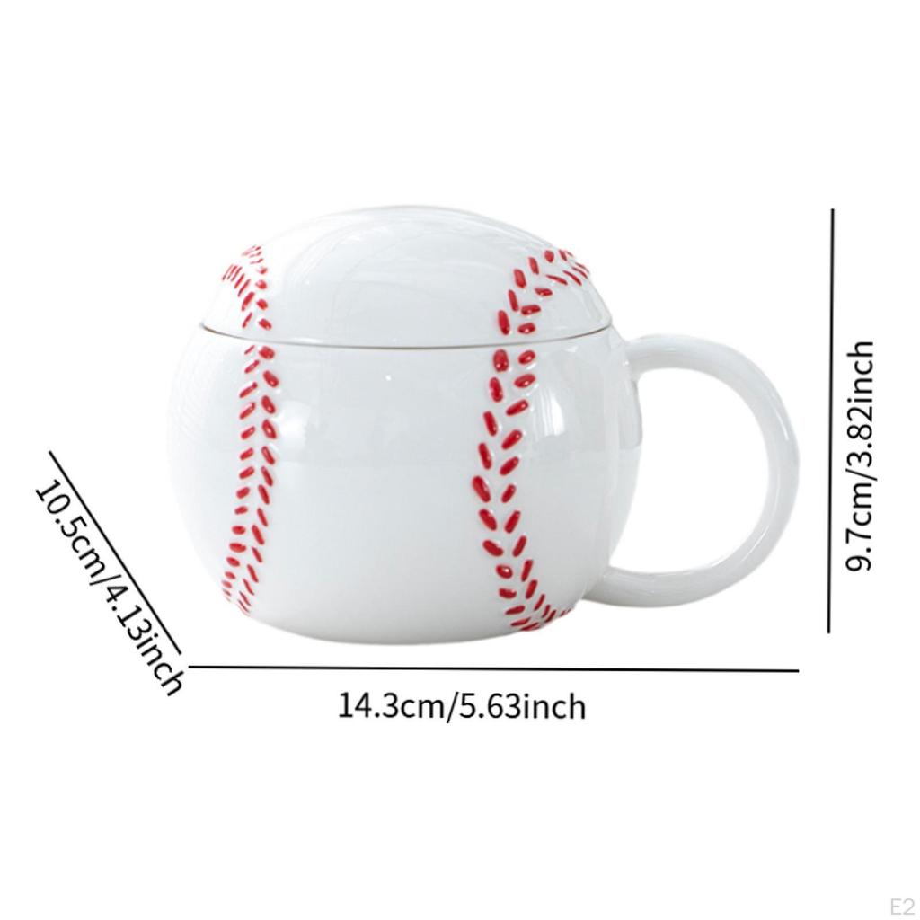 Ceramic Coffee Mug Baseball Birthday Gifts Funny Soccer Espresso Cup for Bakery Home Living