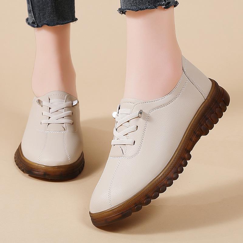 3cm Women's Soft-soled Shoes Spring and Autumn New Thick-soled Comfortable Leisure Wedge Flat-bottomed Mother Shoe