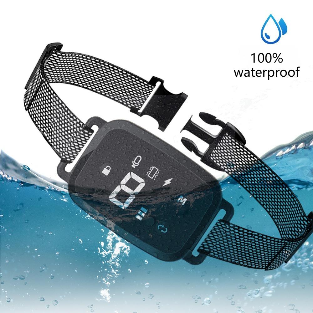 Dog Bark Collar for Dogs, Rechargeable Smart Bark Collar Anti Barking Training Collar with Adjustable Sensitivity Beep Vibration