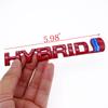 3D Metal HYBRID Car Emblem Badge Front Grille Rear Trunk Sticker for Toyota Camry RAV4 Prius Crown Auris Exterior Accessories