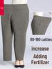 Mom's New Style Plus Size Spring & Autumn Loose Pants for Middle-aged & Elderly Women - Thick Velvet for Fall & Winter