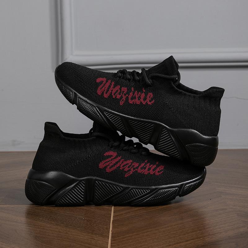 

Новая пара спортивной и любительской обуви большого размера, высокоэластичная, летающая, тканая, дышащая обувь, модные, легкие, носки, прямые продажи 35