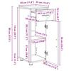 Bathroom Cabinet with Drawers Sonoma Oak 30 X 35 X 80 Cm