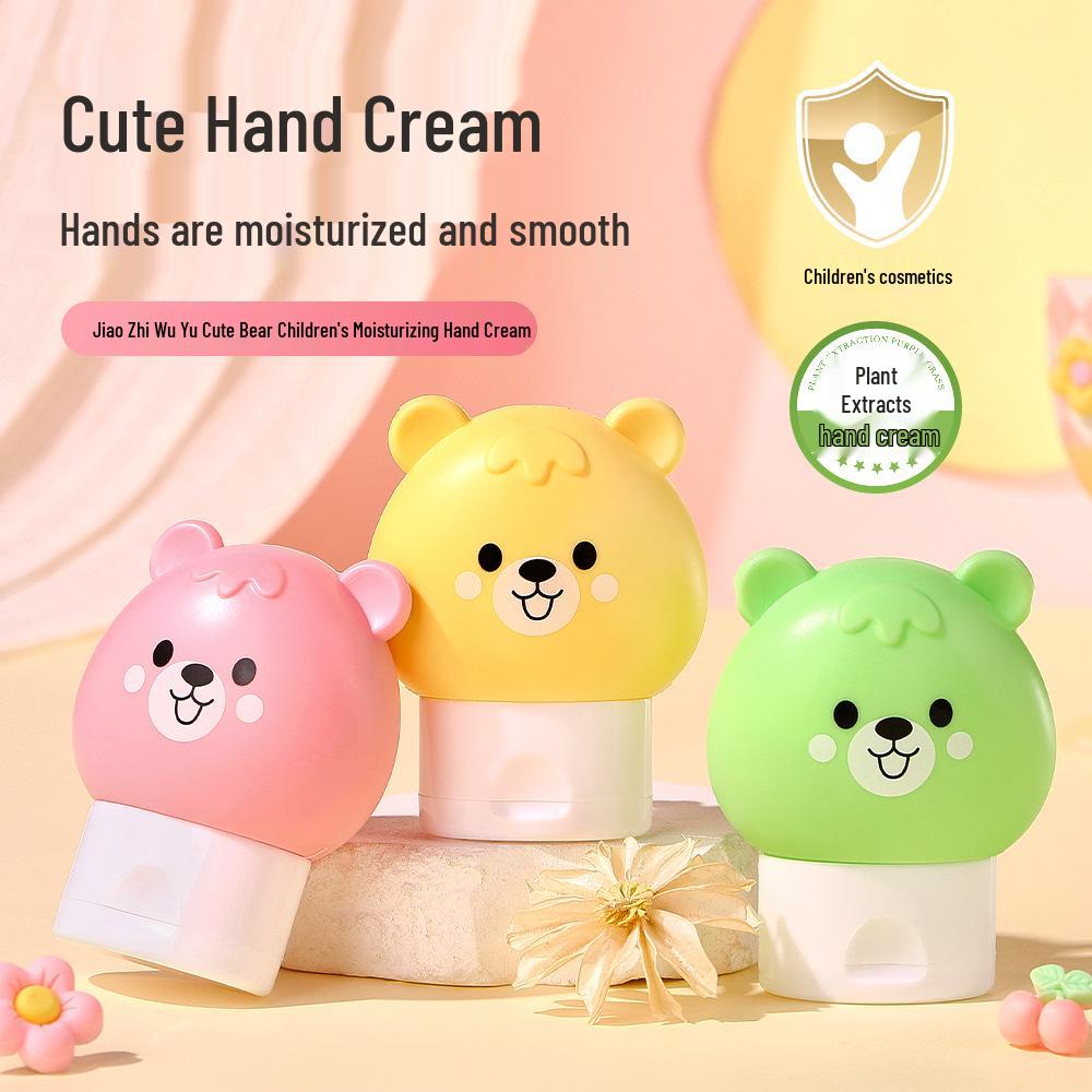 Kids' Teddy Bear Moisturizing Hand Cream - Non-Greasy, Jelly Texture, Anti-Dryness for Autumn/Winter