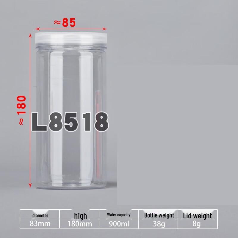 Clear Round PP Food Storage Jar