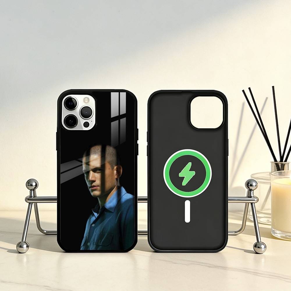 Movie P-Prison B-Break Phone Case For iPhone17,16,15,14,13,12,11 Plus,Pro Max Magnetic For Magsafe Wireless Charging