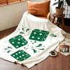 Art D-Die P-Pattern Throw Flannel Blanket Suitable for Sofas Beds Offices Travel, Camping Chairs