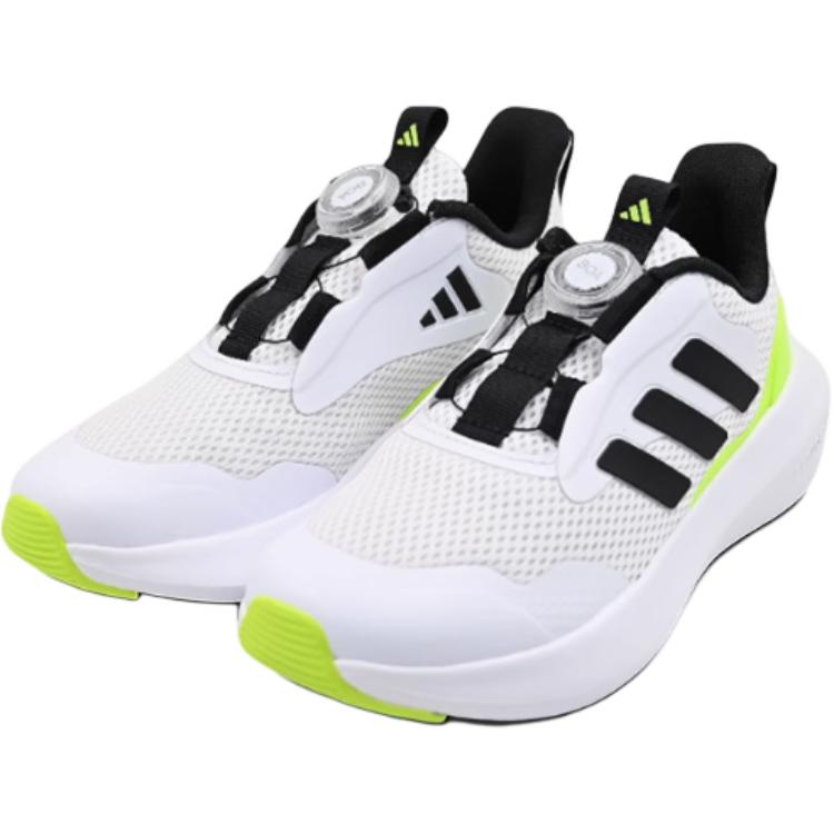 adidas Slip Resistant Abrasion Resistant Low Top Kids' Running Shoes White Kids' JI2199