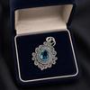 Apatite Gemstone 925 Sterling Silver Handmade Bohemain Pendant 1.55" For Anniversary Gift PP-25-12