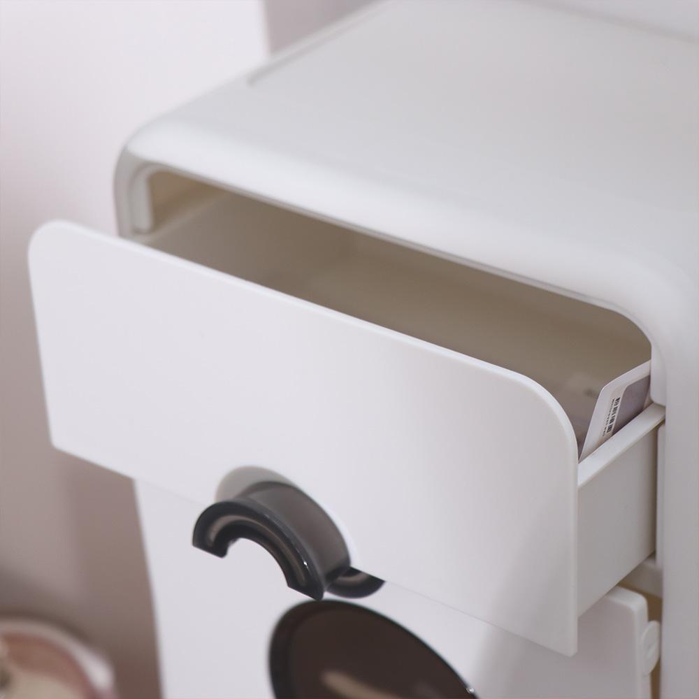 Punch Free Double Layer Tissue Box Plastic Paper Towel Box Toilet Paper Storage Box for Home