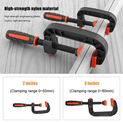 1/2Pcs 2/3 Inch G-Shaped Clamp Adjustable Grip Clamps Strong Spring Clamps Wood Working Clamps Woodworking Tools Accessories