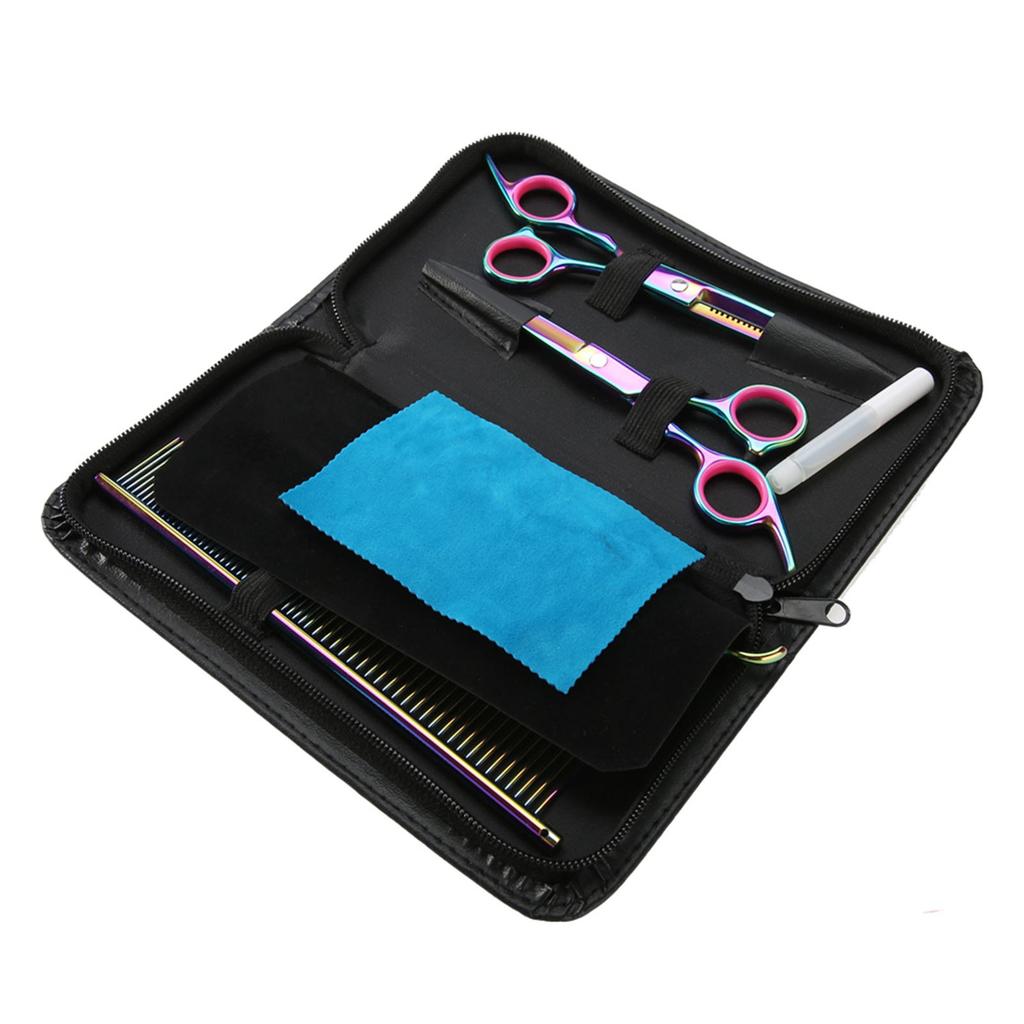 Professional Pet Dog Hair Cutting Thining Curved Scissors Grooming Hairdressing Shear