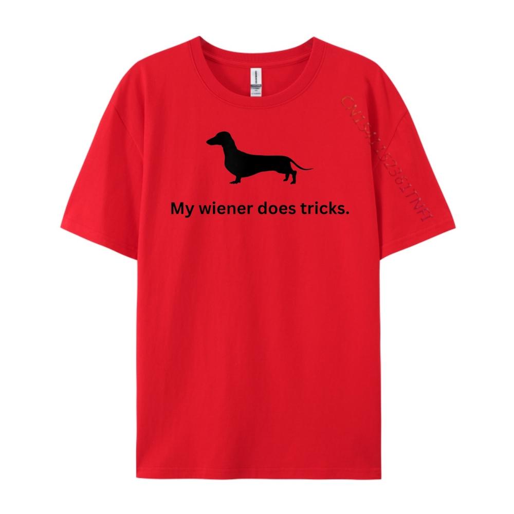 My Wiener Does Tricks Vintage T Shirt Unisex Christmas Shirt T-shirt Happy New Years S