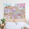 Rabbit Animation Cartoon Tapestry Office Living Room Decoration Home Wall Tapestry