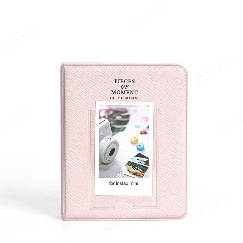 3 Inch Portable Photo Album 64 Pockets Instax Mini PU Leather Binder Photocards Photo Album for Fujifilm Instant 12//11/9 Camera