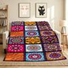Colorful Patterns Flannel Blanket Throw Blanket Soft Warm Sofa Bed Camping Car home Decor Unique Christmas Gift C930567