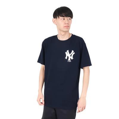 Camiseta com Logo de Jersey MLB Fanatics Azul Marinho Manga Curta