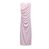 Spring New Arrival French Style Slim-Fit Evening Dress Round Neck Sleeveless Ruched Decoration Midi Skirt Dress 8312478