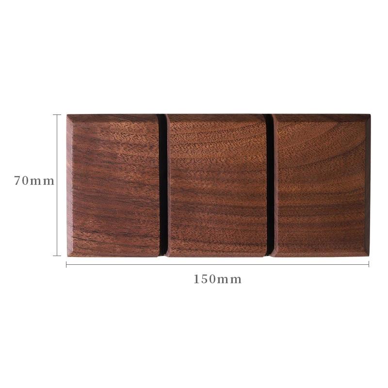 Simple Walnut Vintage Jewelry Ring Showcase Stand Creative High-end Light Luxury Jewelry Display Tray Storage Jeweler Counter  Ornaments Accessory