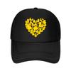 Cute Heart Shaped Rubber Duck Bath Toys Mesh Baseball Cap Hip Hop