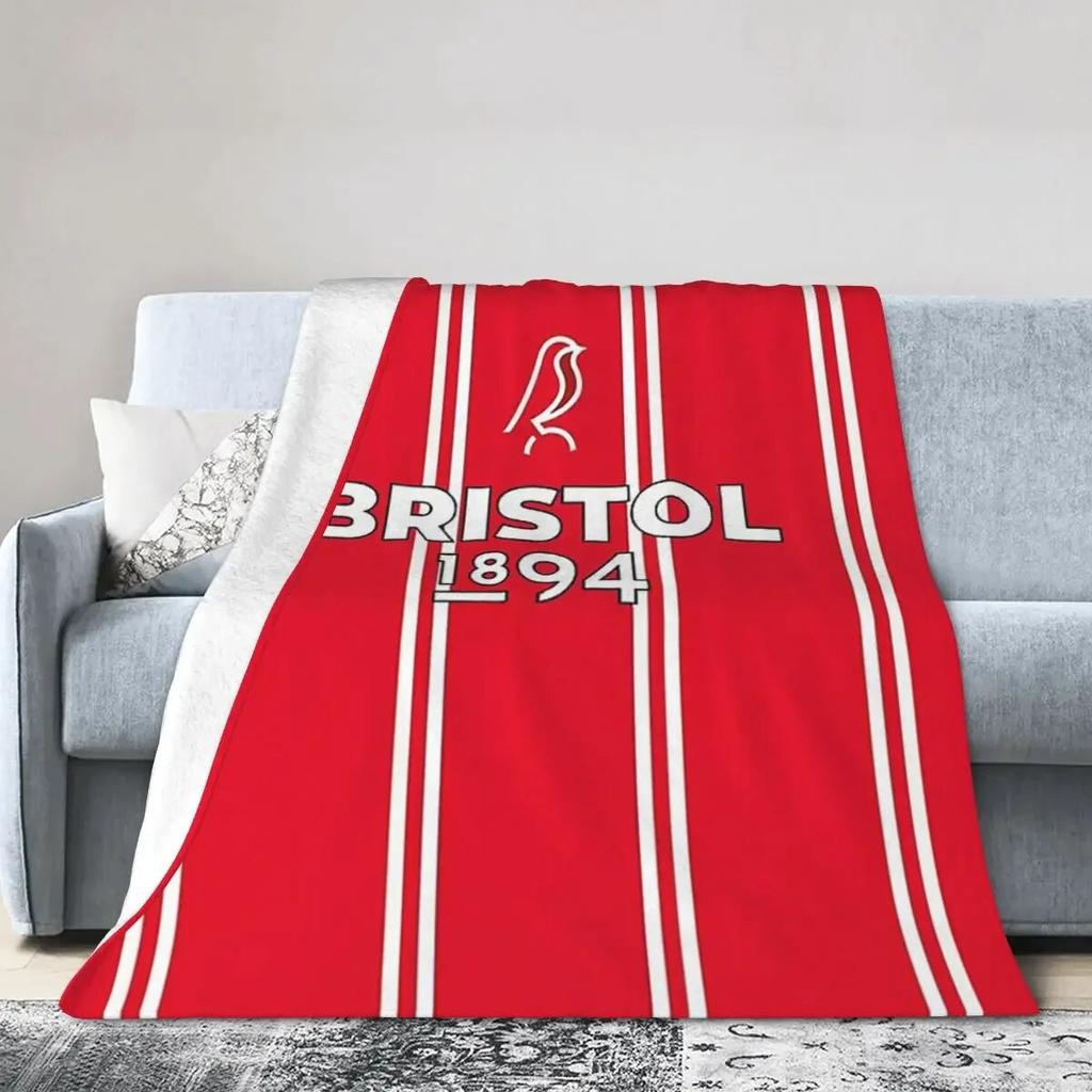 90s Inspired Bristol City Blanket Soft Warm Flannel Throw Blanket Bedding for Bed Living Room Picnic Travel Home Sofa