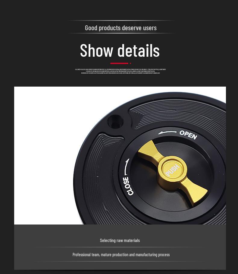 SH-L6010 Quick-Release Fuel Tank Cap: Aluminum Alloy Accessory for Honda Motorcycle Modification