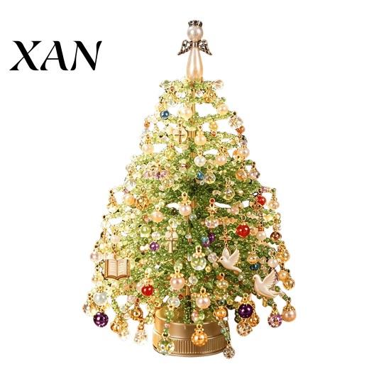 Bead Crafting Kits for Adults DIY Beaded Christmas Tree Kit, Handmade with LED Lights, Festive Gift Ideas Holiday Craft Project, Kit Adults,