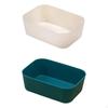 Desktop Organizer with Stackable Frosted Finish for Office, Home, Makeup Storage 291 Long 2pack