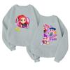 Children's Fashionable Lightweight Long-sleeved Round Neck Pullover With Pockets Printed Pullover