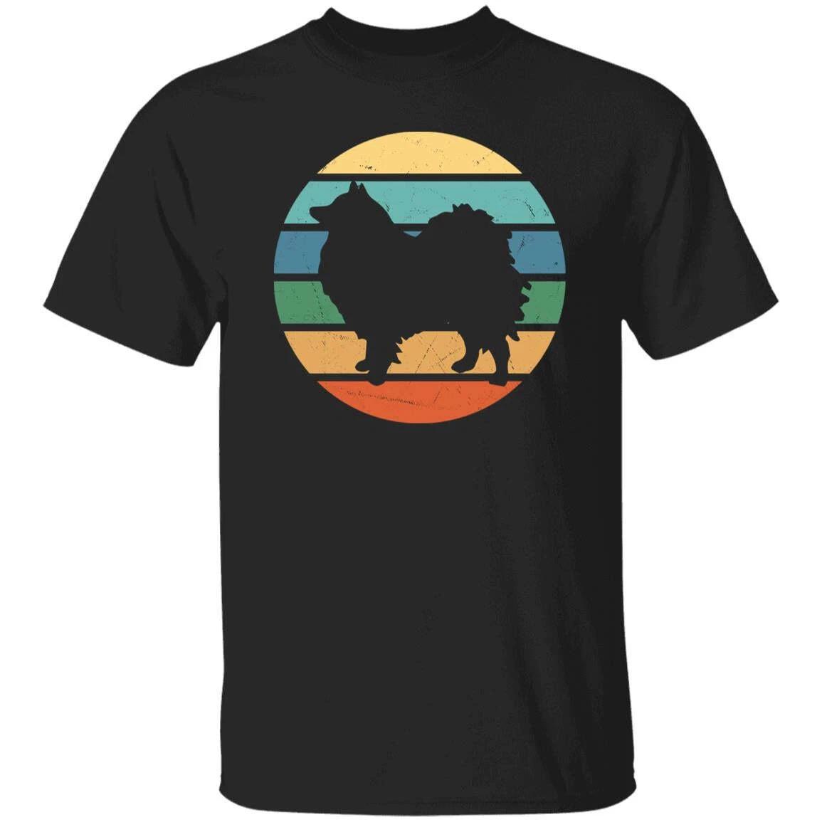 Spitz Retro Unisex T-shirt gift Spitz dog dad black dark heather 2XL