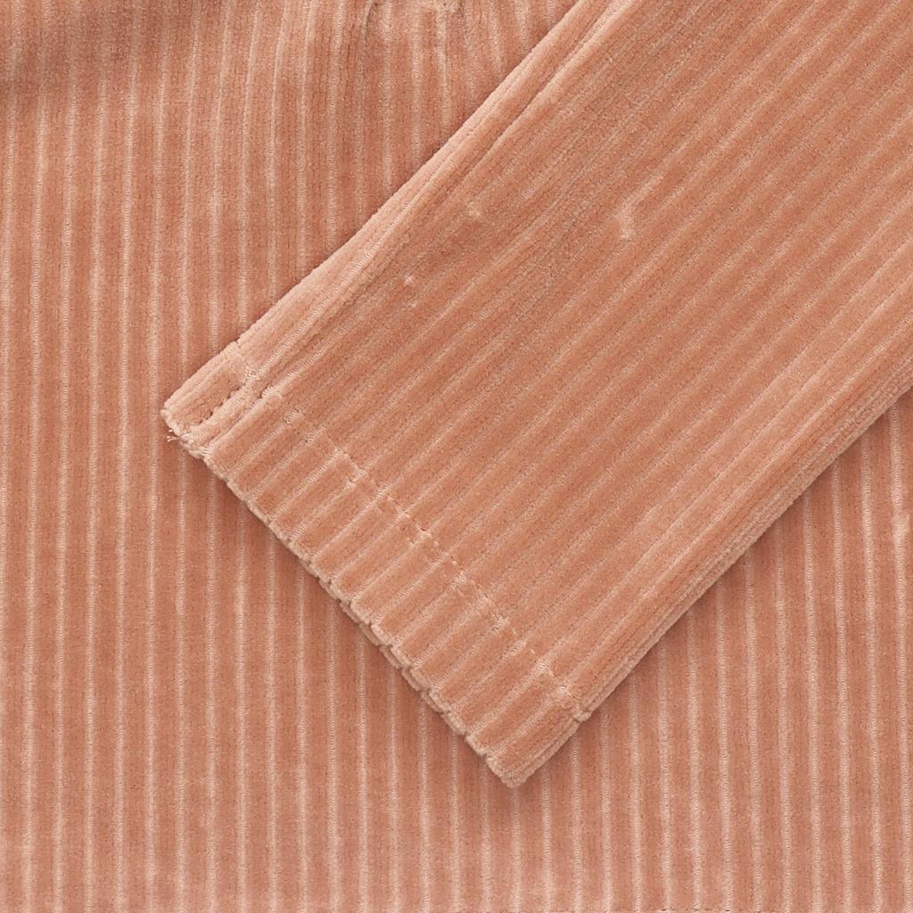 Jordan Cropped Corduroy Long-Sleeve Lounge Top With Logo Women Tops Pure-White Clay-Yellow DV1401-215