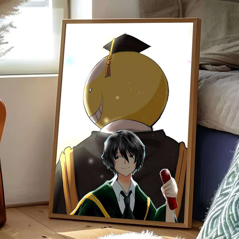 A-Assassination Classroom Poster Sticker Print Waterproof Wall Art For Living Room Bedroom Home Decor