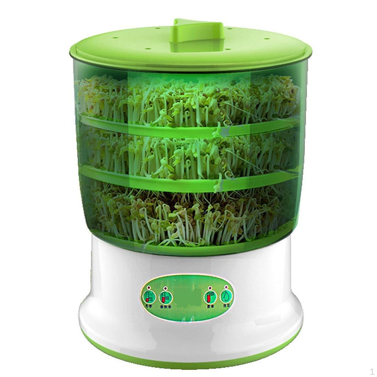 

Машина для проращивания бобов, 360-градусный опрыскиватель для домашнего использования, большая емкость для проращивания семян 3 Layers
