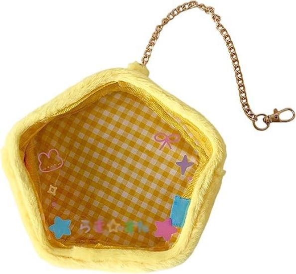 

Plush Pouch Oshikatsu Plush Photo Yellow Star-shaped - 10cm, [Used]
