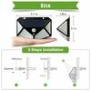 1-4Pcs 100 LED Solar Wall Light Outdoor Solar Lamp PIR Motion Sensor Solar Powered Sunlight Street Lantern for Garden Decoration