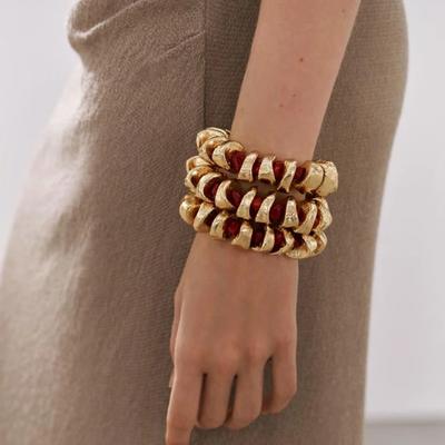 Nepravidelné elastické náramky na spojování akrylových kamenů pro ženy Vintage Statement Šperky Dárky